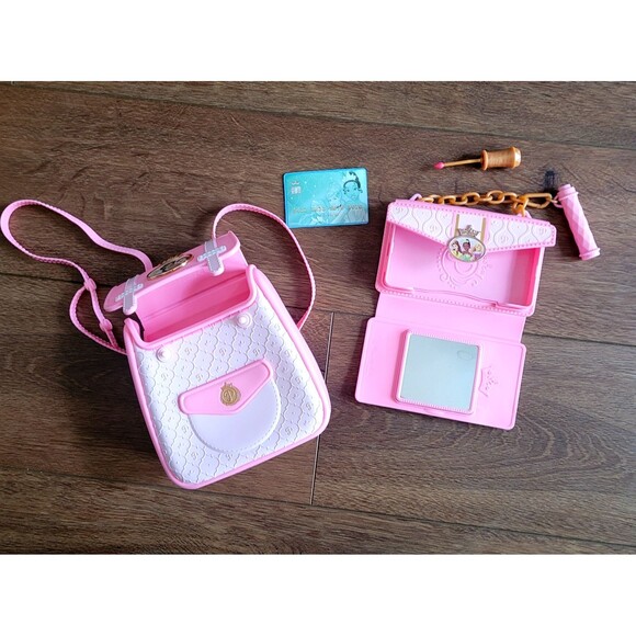 Disney Princess Style Trendy Traveler Backpack Clutch Lipstick Credit Card Pink - Picture 4 of 15